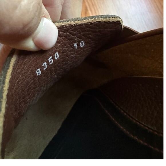 Michael Toschi Onda SE Driving Shoes Chocolate/Red Sole 10 - Picture 3 of 7